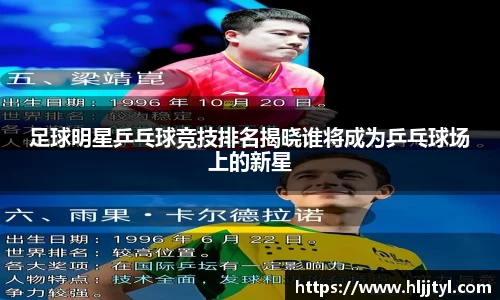 足球明星乒乓球竞技排名揭晓谁将成为乒乓球场上的新星